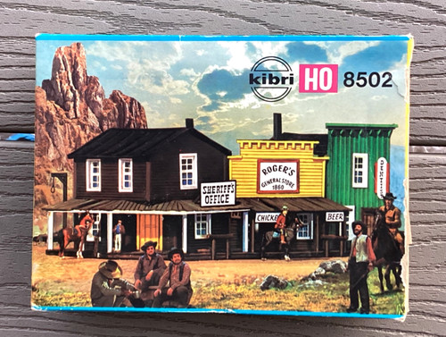 KIBRI  1/87 HO SHERIFF’S OFFICE, STORE, DENTIST BUILDINGS MODEL KITS # 8502 NIB | Zustand: New
