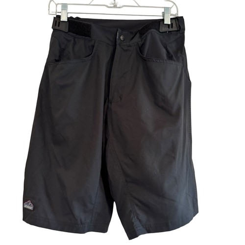 ZOIC 2-in-1 Bike Shorts Men’s Small Black Padded Liner Adjustable Waist Zip Pckt