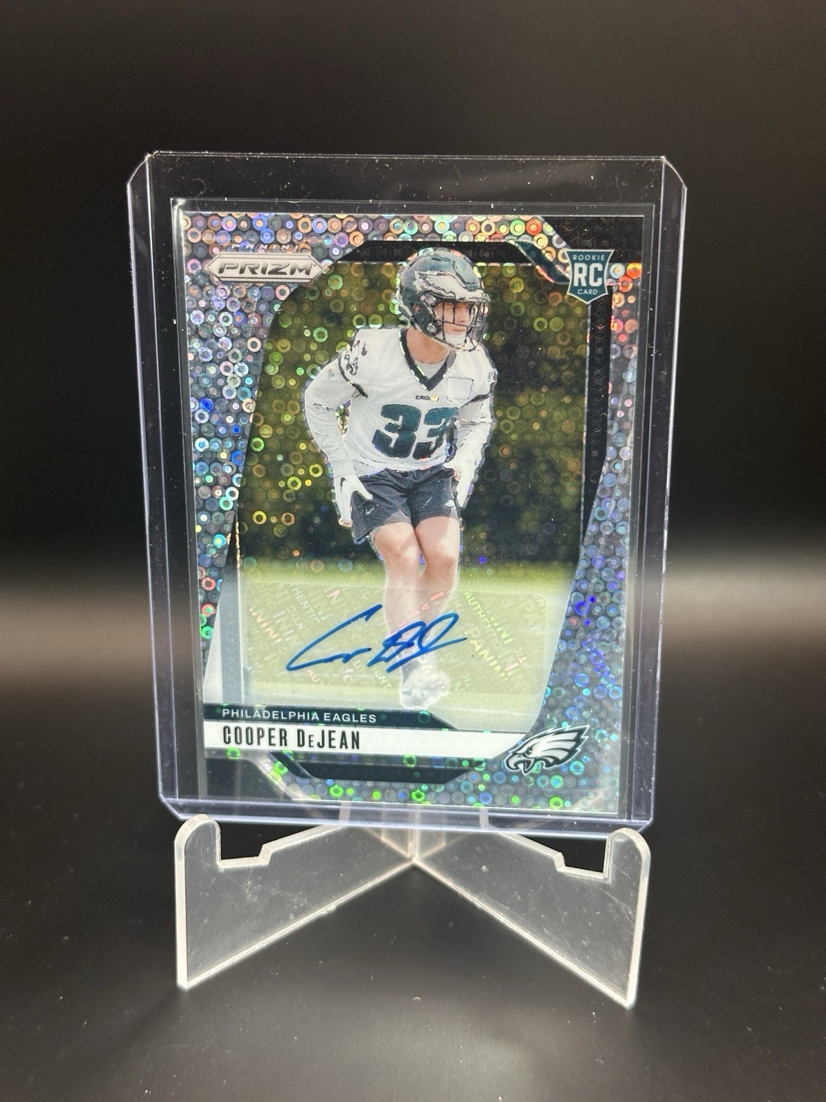 2024 Panini Prizm Rookie Auto Cooper DeJean No Huddle Disco #321 RC