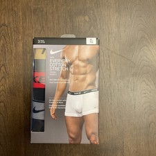 Nike Boxer Briefs Everyday Cotton Stretch Dri-fit Size XL 3 Pack