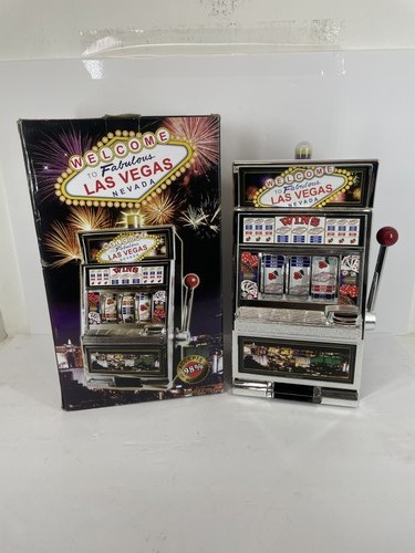 Welcome to Fabulous Las Vegas Slot Machine Coin Bank Toy Non-Functional Replica