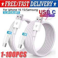 IPhone 16 15 Pro Max Plus USB-A Cable Fast Charger Type C Charging Data lot Cord