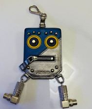 PRADA Robot Key Chain Charm Coin Case Purse Zipper Bodey Only Japan Authentic