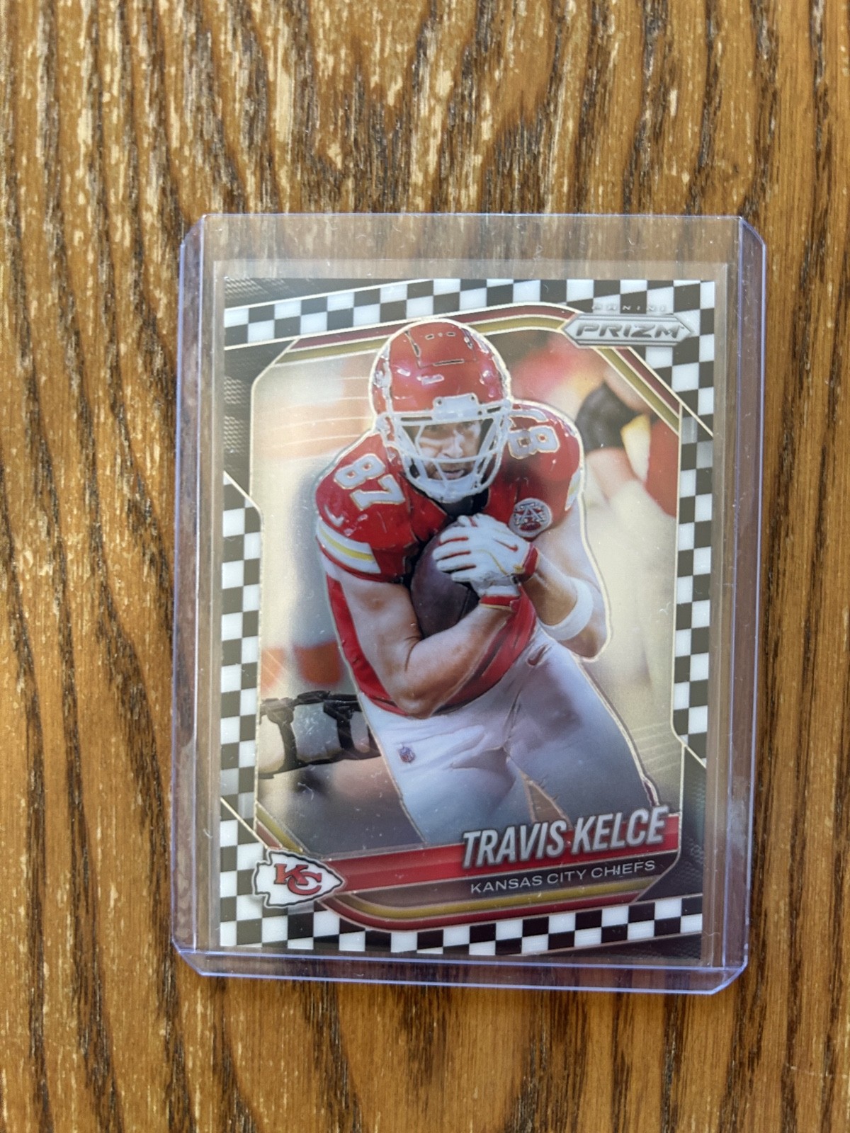 2025 Panini Prizm - Travis Kelce #67 Black & White Checker Prizm