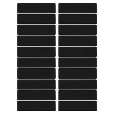 20Pc Anodized Aluminium Laser Engraved Mount Metal Plate Black，3"x1"x0.04"