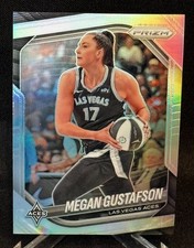 2025 Panini Prizm WNBA Megan Gustafson #49 Las Vegas Aces Silver Prizm
