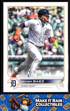 Javier Baez 2022 Topps Update #US89 Detroit Tigers Baseball