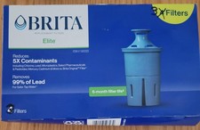 Brita Elite Replacement Water Pitcher Filters Pack of 3 New Open Box