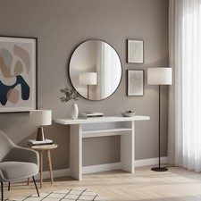 Terraneo Tavolo Consolle Allungabile Ingresso 120x35/70x75h cm Bianco