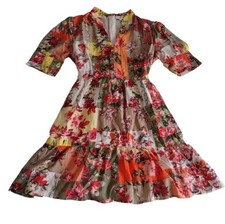 Rene Derhy Medium Patchwork Floral Dress