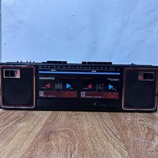 Magnavox D8167 Super Tandem Vintage Boombox Dubbing Cassette AM FM Radio