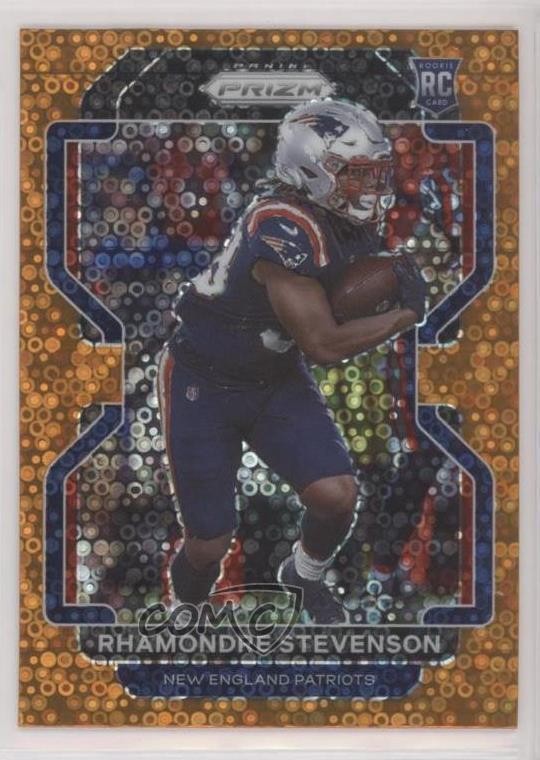 2021 Panini Prizm Rookie Orange Disco Prizm Rhamondre Stevenson #367 19jf