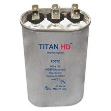 Titan Hd Motor Dual Run Cap,80/5 MFD,440V,Oval POCFD805A Titan Hd POCFD805A