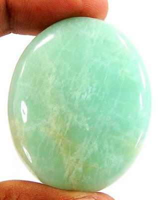 123.10 Ct Natural Amazonite Loose Gemstone Cabochon Wire Wrap Stone  - 25800