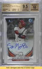 2014 Bowman Prospect Chrome Seth Mejias-Brean BGS 9.5 GEM MINT Auto READ 0l2