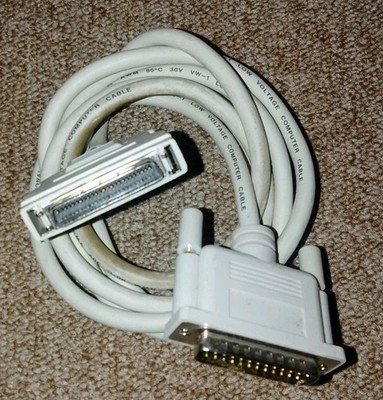 SCSI 2 Kabel DB25 male DB50 Apple Macintosh externe Festplatte CD-Laufwerk etc. 