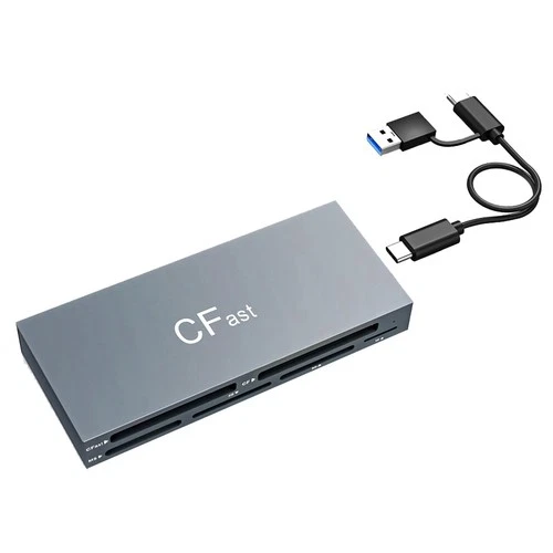 6-in-1-CFast-Kartenleser, Gleichzeitiges Lesen, USB-C-CFast-2.0-Kartenleser2311
