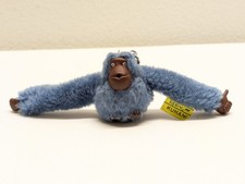Vintage Blue Kipling Keychain Monkey, Kuhani