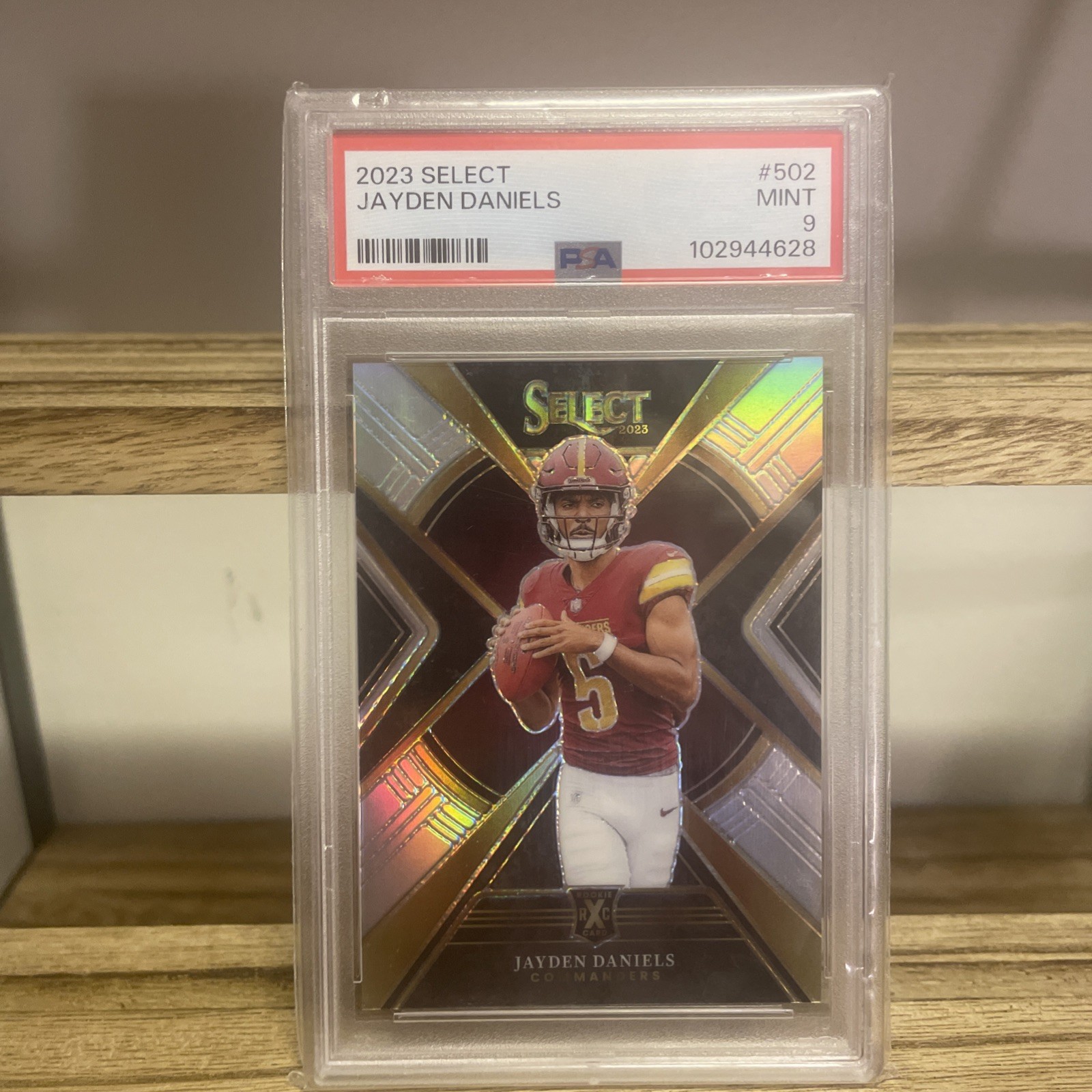 2023 Panini Select Jayden Daniels 2024 XRC Prizm #502 RC PSA 9 Commanders