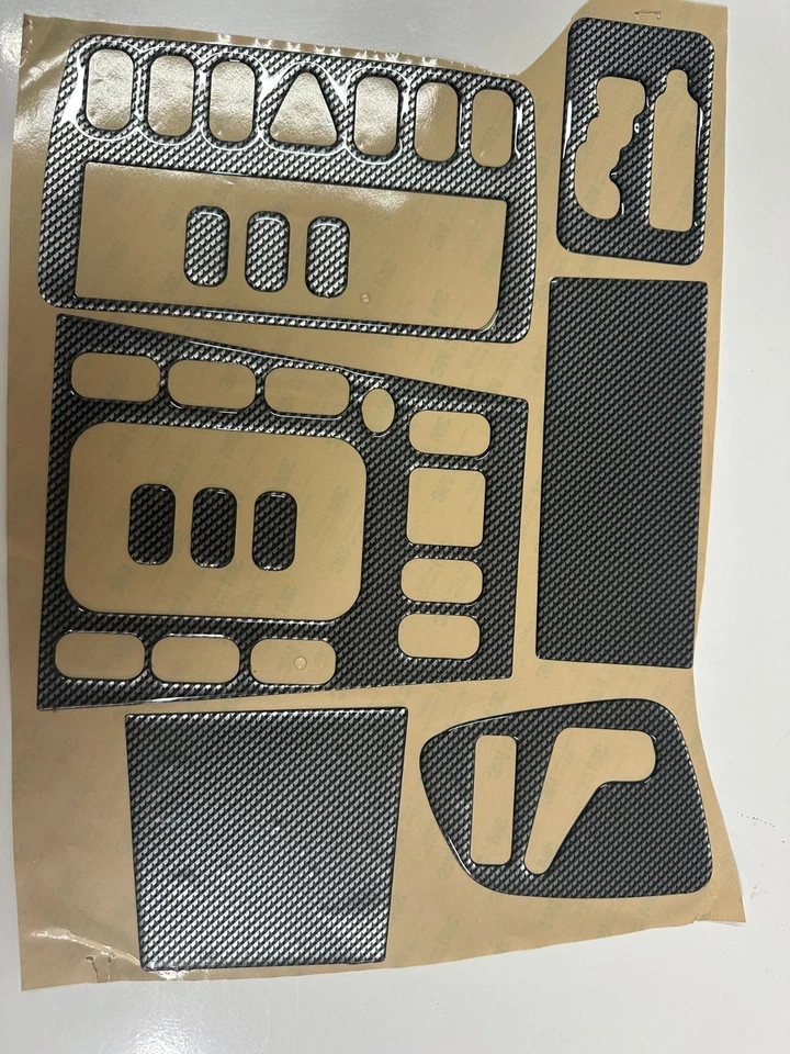 Mercedes CLK Cabrio 1999-2003 Fit Interior Dash Trim Cover Kit Carbon Fiber - Image 3 of 4