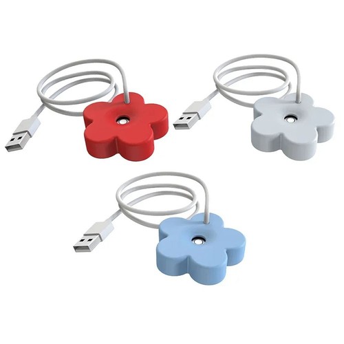 Small Space USB Humidifier with Creative Flower Design and Easy Controls - Photo 3/26