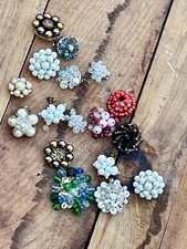 Vintage jewelry beaded earring assorted sizes and shapes for jewelry making