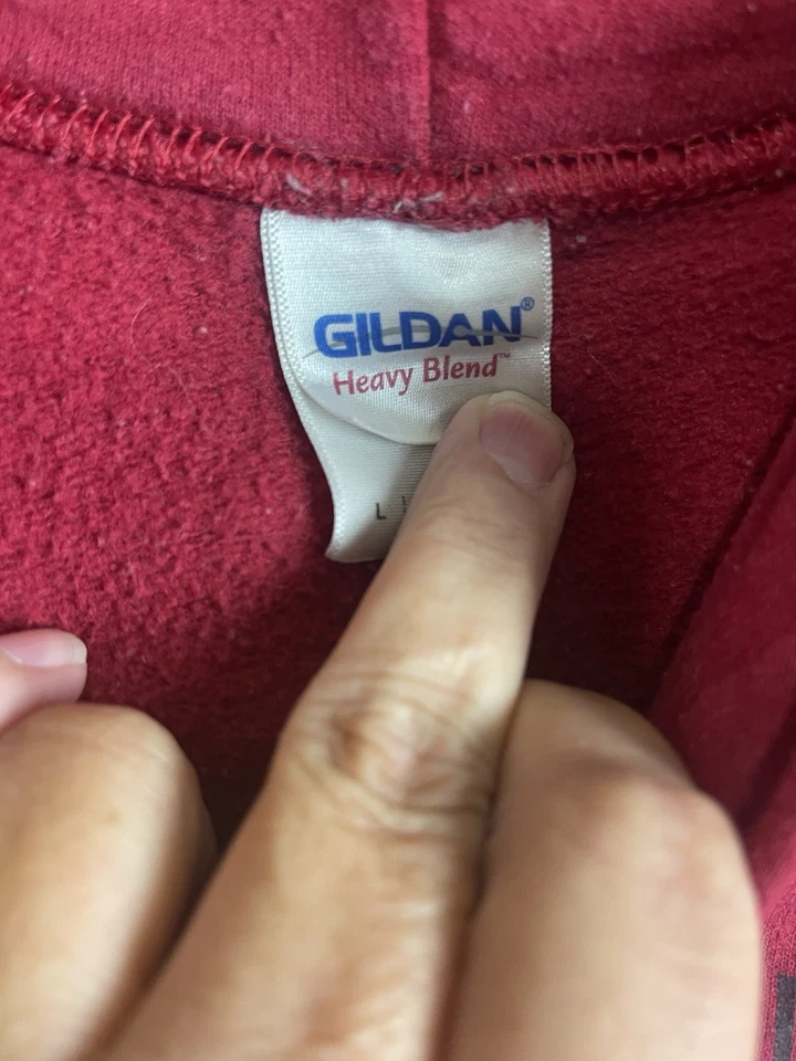 NCAA Alabama Crimson Tide Hoodie Sweatshirt Adult Large Red - Image 4 of 4