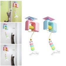 Hanging Cat Teaser Toy Self Play Feather Cat String Toy Automatic Funny USB