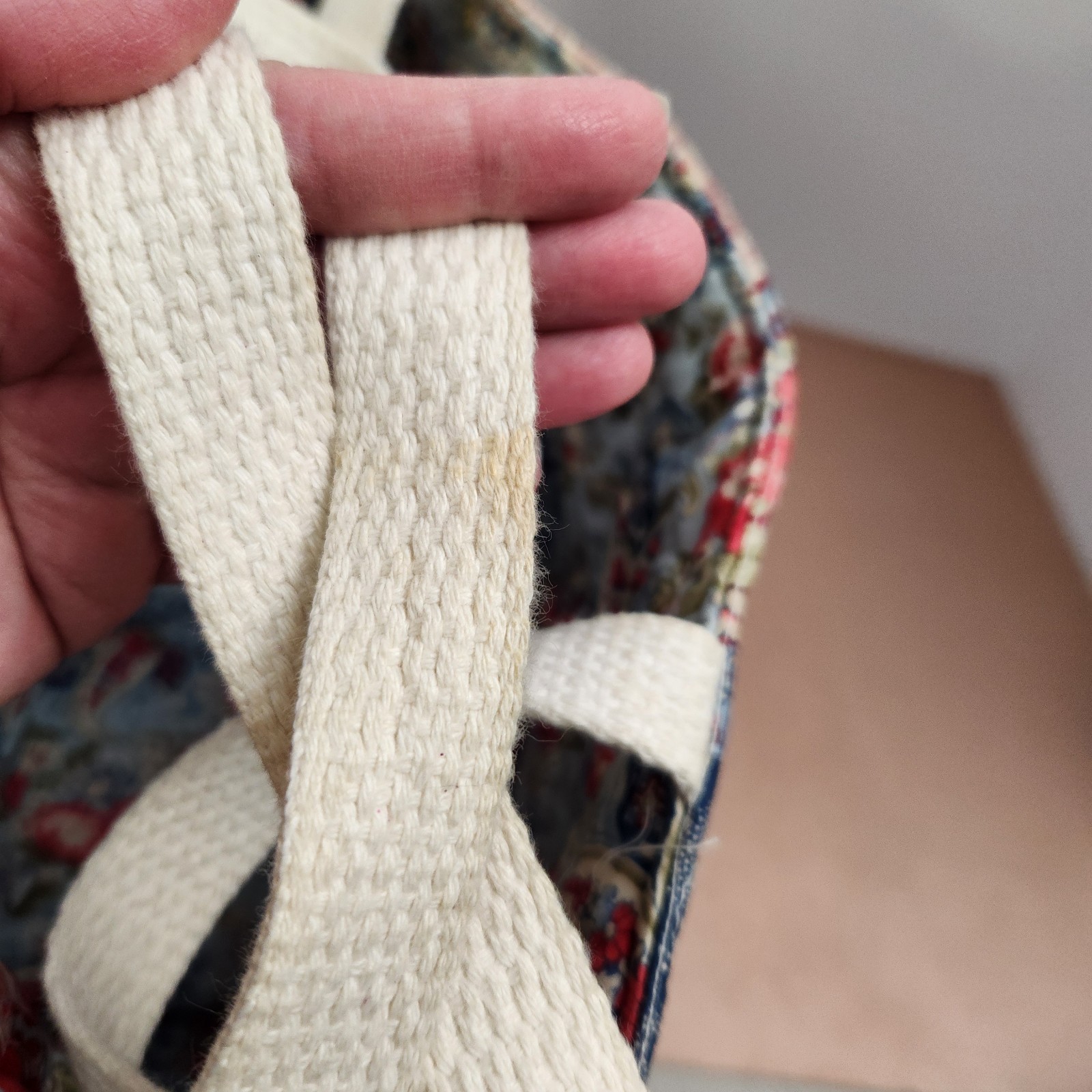 Handmade Patchwork Tote Bag Quilted Reversible Bo… - image 11