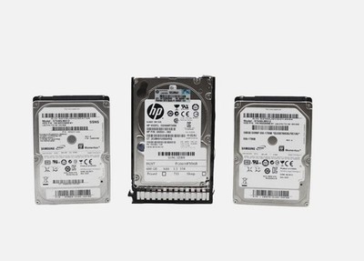 3x 2.5'' SAS SATA HDD 500GB 600GB 3G 6G Server Festplatte HP Seagate Samsung