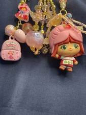 Strawberry Shortcake Crystal Bead Dangle | Large Figurine Charm