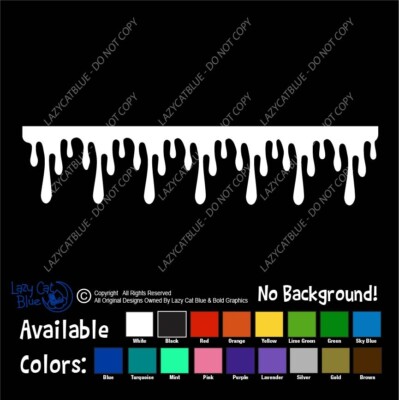 Drip Decal Sticker Water Droplet Blood True Crime Spill Liquid Halloween Goth