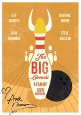 ASIA CARRERA: 8.5x11 Signed The Big Lebowski Photo