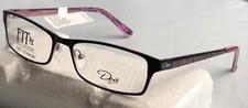 Fatheadz Felisa Dea RX DE-02019 Women  s Eyeglass Frame Black/Pink 53-17-135
