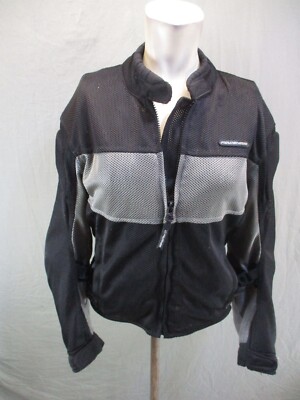 Fieldsheer Size L Womens Adjustable Arm/Cuff Full Zip Motorcycle Jacket 256