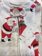 Pottery Barn Kids Heritage Santa Pajamas 3-6 mo Christmas Holiday 1 pc Bodysuit