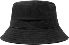 CHOK.LIDS Everyday Cotton Style Bucket Hat Unisex Trendy One Size, Black