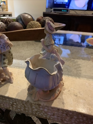 vintage ARDALT Japan Porcelain Bisque Boy & Girl vase Fegurines 6373A & 6373B - Picture 7 of 18