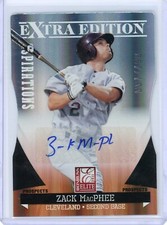 2011 Elite Extra Edition Zack MacPhee Indians Prospect Auto Aspirations #067/100