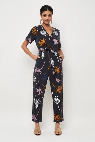Gorman jumpsuit, size 14, palm frond design - Picture 2 of 7