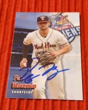 2019 Toledo Mud Hens Pete Kozma Detroit Tigers AUTOGRAPH 