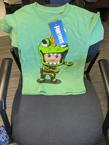 Official FORTNITE Flossing Rex Green T 