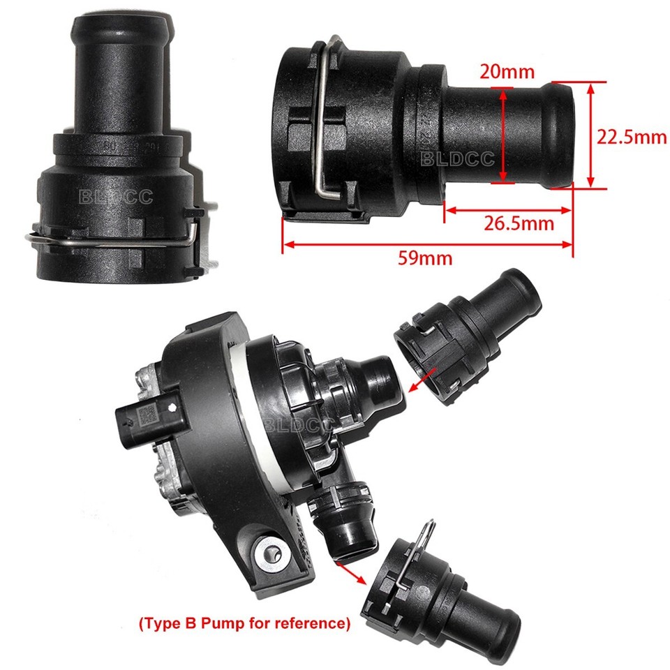 60W Brushless DC Motor Electric Cooling Water Pump 12V Auto Car