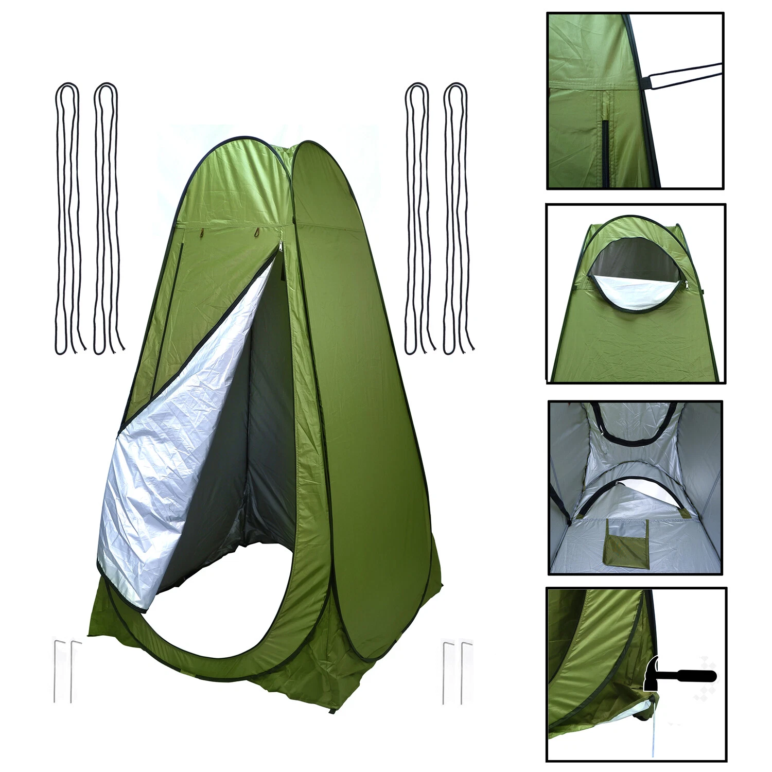 Pop Up Privacy Tent Instant Portable Outdoor Shower Tent Camp Toilet Changing Gr