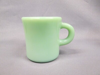 Fire King Anchor Hocking Restaurant Ware Jadeite C Handled EXTRA HEAVY MUG Old