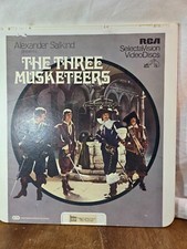 The Three Musketeers CED Video Disc Selectavision Vintage