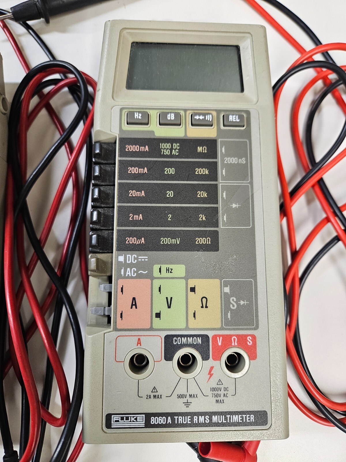 2x Fluke 8060a Vintage Multimeters With Leads And Case True RMS eBay