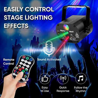 480 Muster RGB Laser DJ Projektor lichteffekt Bühnenlicht Disco Lichteffekt USB
