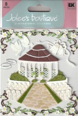 Jolee's Boutique 3D Stickers Gazebo GARDEN WEDDING Theme 73250 FAST FREE SHIP!