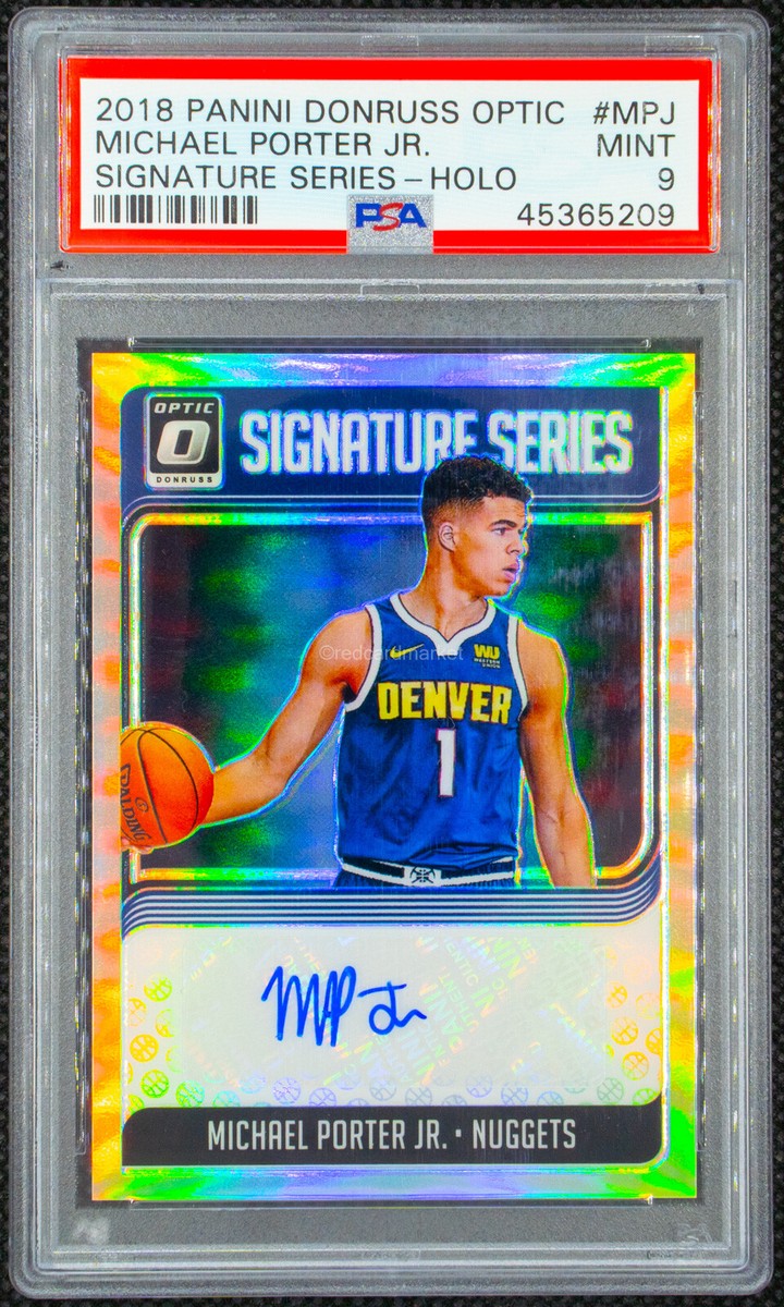 PSAサインルーキーMICHAEL PORTER JR RC HOLO AUTO Michael Porter Jr